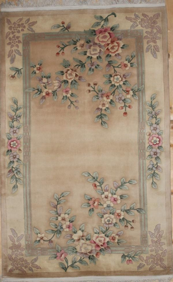 90 LINE WOOLEN HANDK-KNOTTED - 0023 - BEIGE