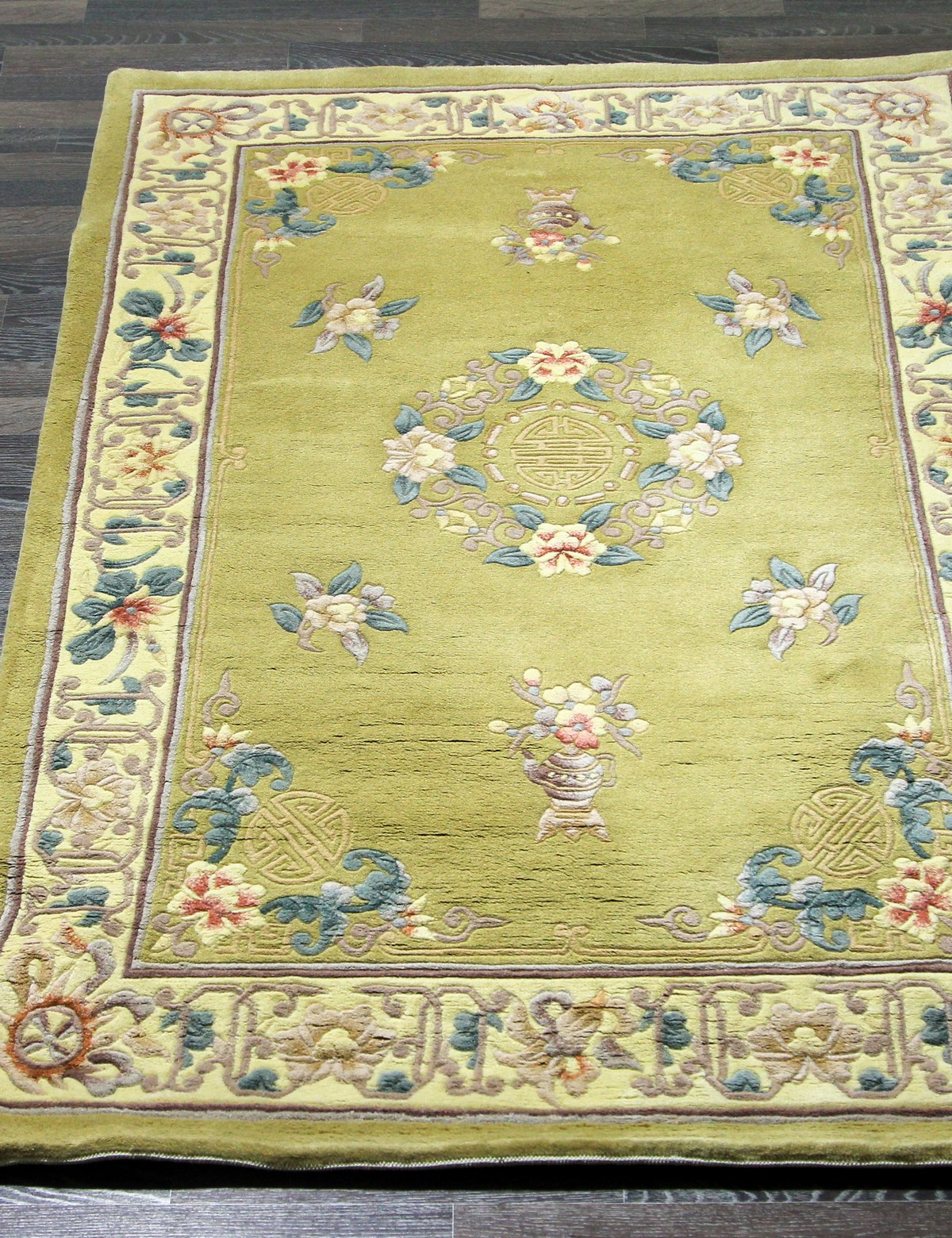 90 LINE WOOLEN HANDK-KNOTTED - 3817 - BEIGE