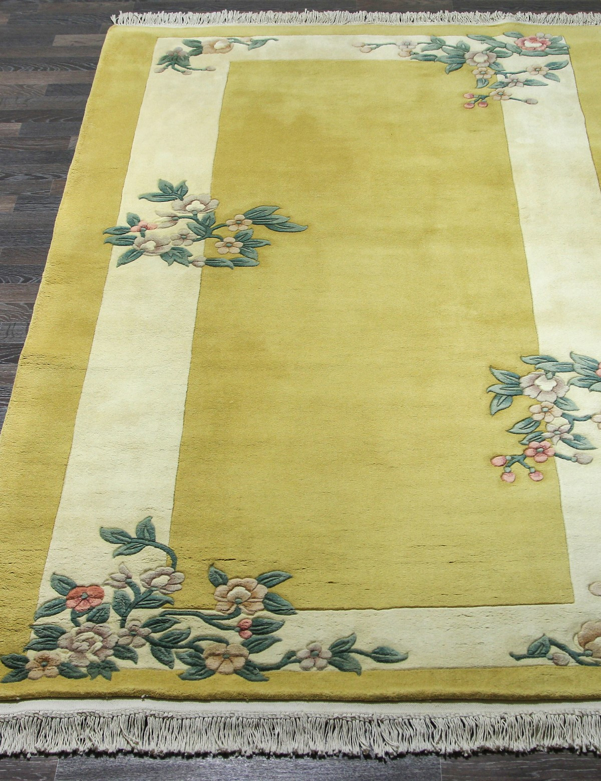 90 LINE WOOLEN HANDK-KNOTTED - A-122 - YELLOW