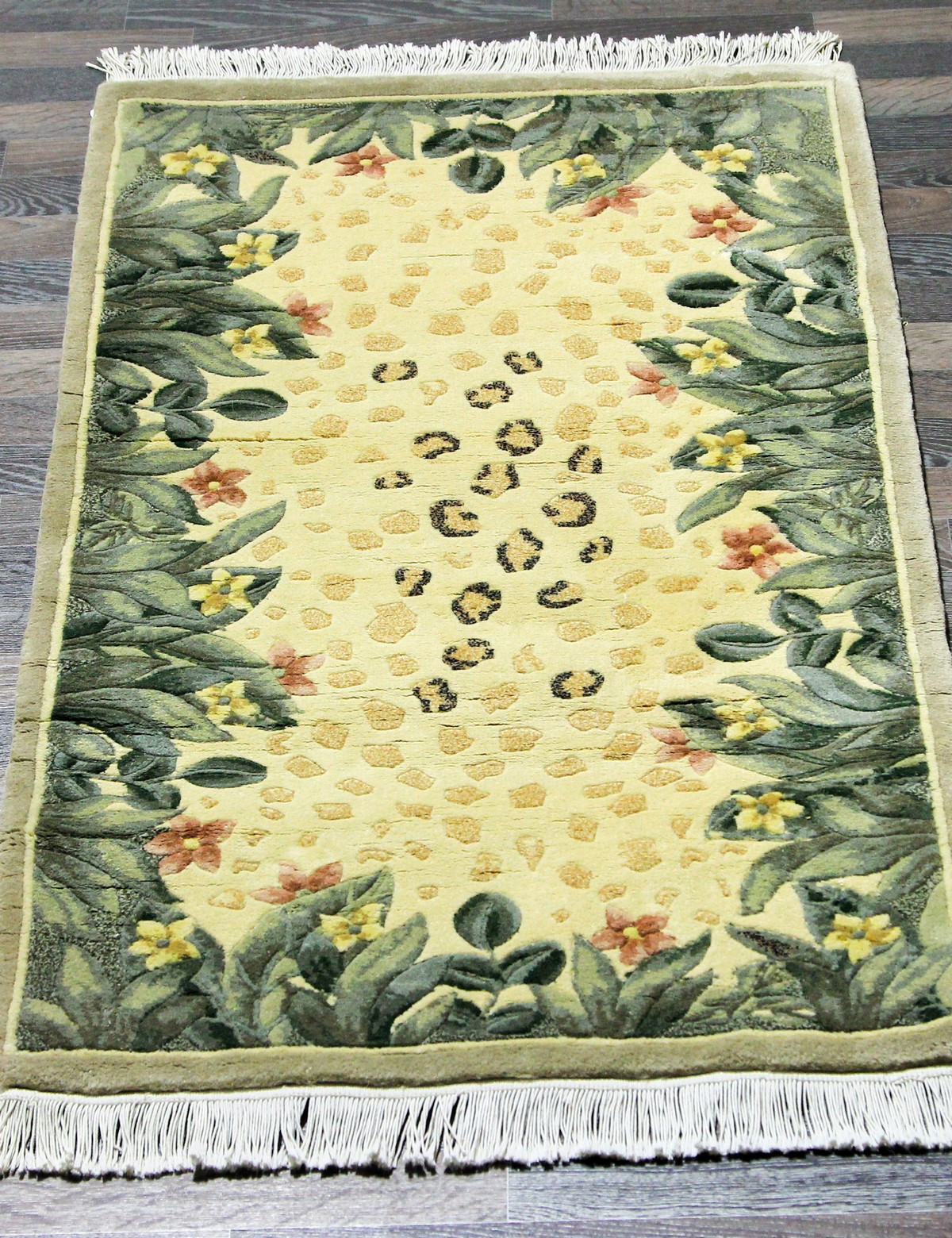90 LINE WOOLEN HANDK-KNOTTED - SHD-111 - BEIGE