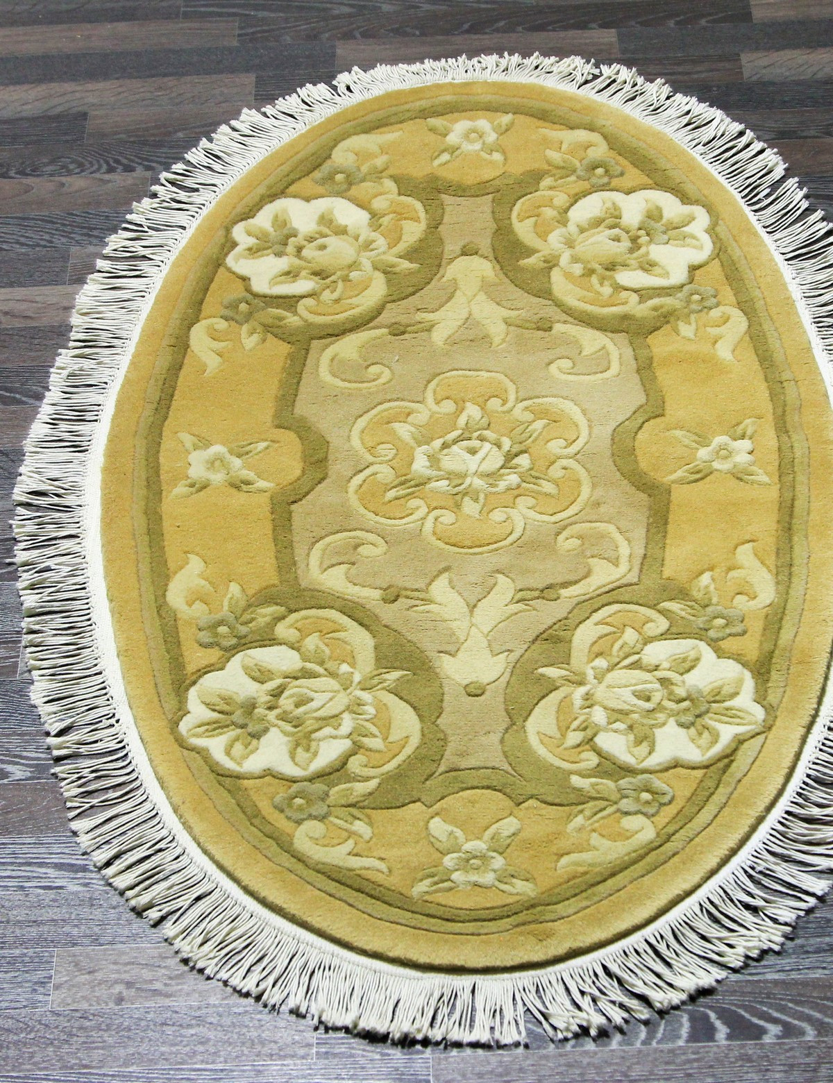 90 LINE WOOLEN HANDK-KNOTTED - SHD-117 - BEIGE