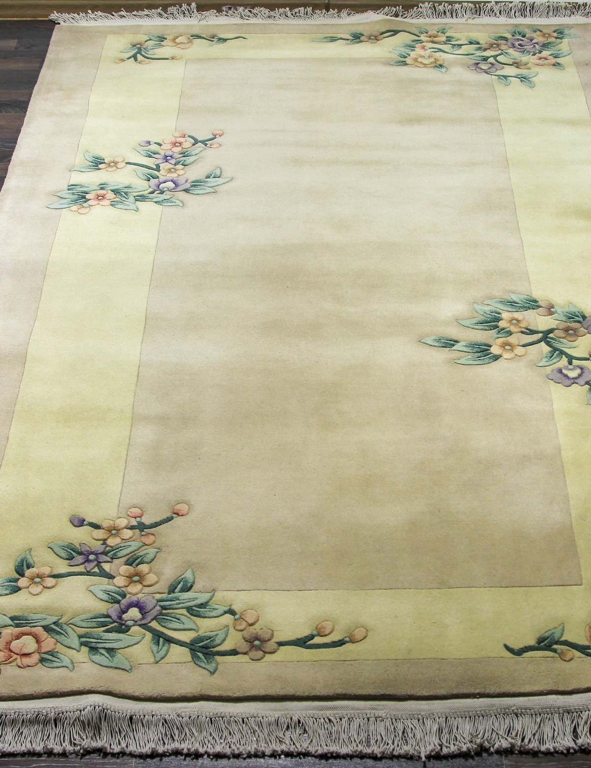 90 LINE WOOLEN HANDK-KNOTTED - SHD-124 - BEIGE