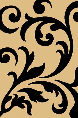 COMFORT SHAGGY 2 - s129 - BEIGE-BLACK