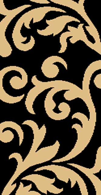 COMFORT SHAGGY 2 - s129 - BLACK-BEIGE