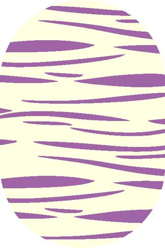 COMFORT SHAGGY 2 - s608 - CREAM-LILAC