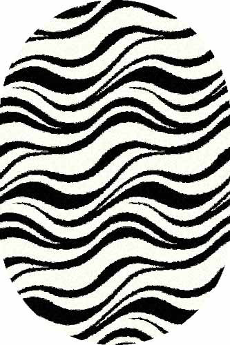 COMFORT SHAGGY 2 - s609 - BONE-BLACK