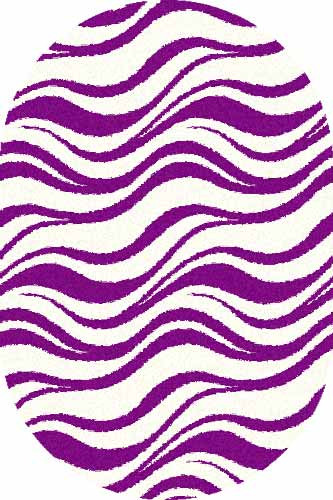 COMFORT SHAGGY 2 - s609 - BONE-PURPLE