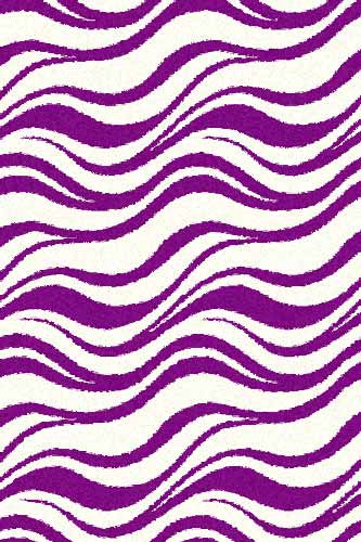 COMFORT SHAGGY 2 - s609 - BONE-PURPLE