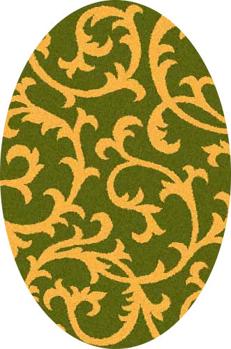 COMFORT SHAGGY 2 - s627 - GREEN-ORANGE