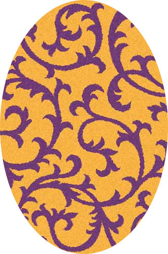 COMFORT SHAGGY 2 - s627 - ORANGE-PURPLE