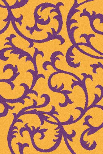 COMFORT SHAGGY 2 - s627 - ORANGE-PURPLE