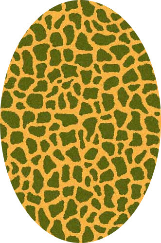 COMFORT SHAGGY 2 - s636 - ORANGE-GREEN