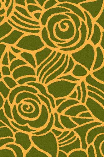 COMFORT SHAGGY 2 - s641 - GREEN-ORANGE