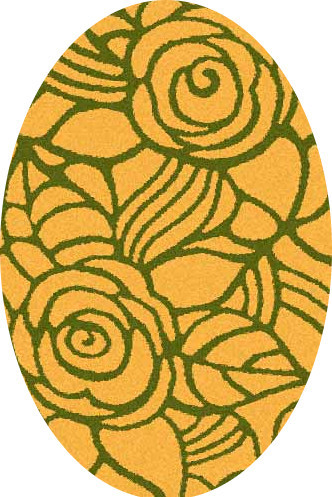COMFORT SHAGGY 2 - s641 - ORANGE-GREEN