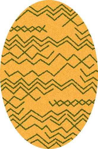 COMFORT SHAGGY 2 - s644 - ORANGE-GREEN