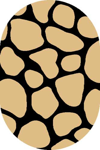 COMFORT SHAGGY 2 - s656 - BEIGE-BLACK