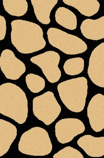 COMFORT SHAGGY 2 - s656 - BEIGE-BLACK