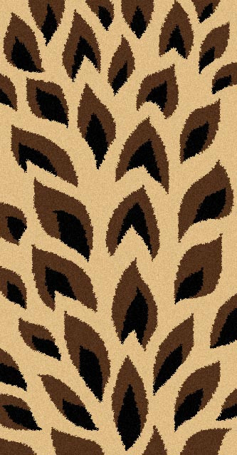 COMFORT SHAGGY 2 - s662 - BEIGE-BLACK