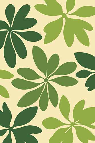 FLOWER - VR08 - CREAM-GREEN