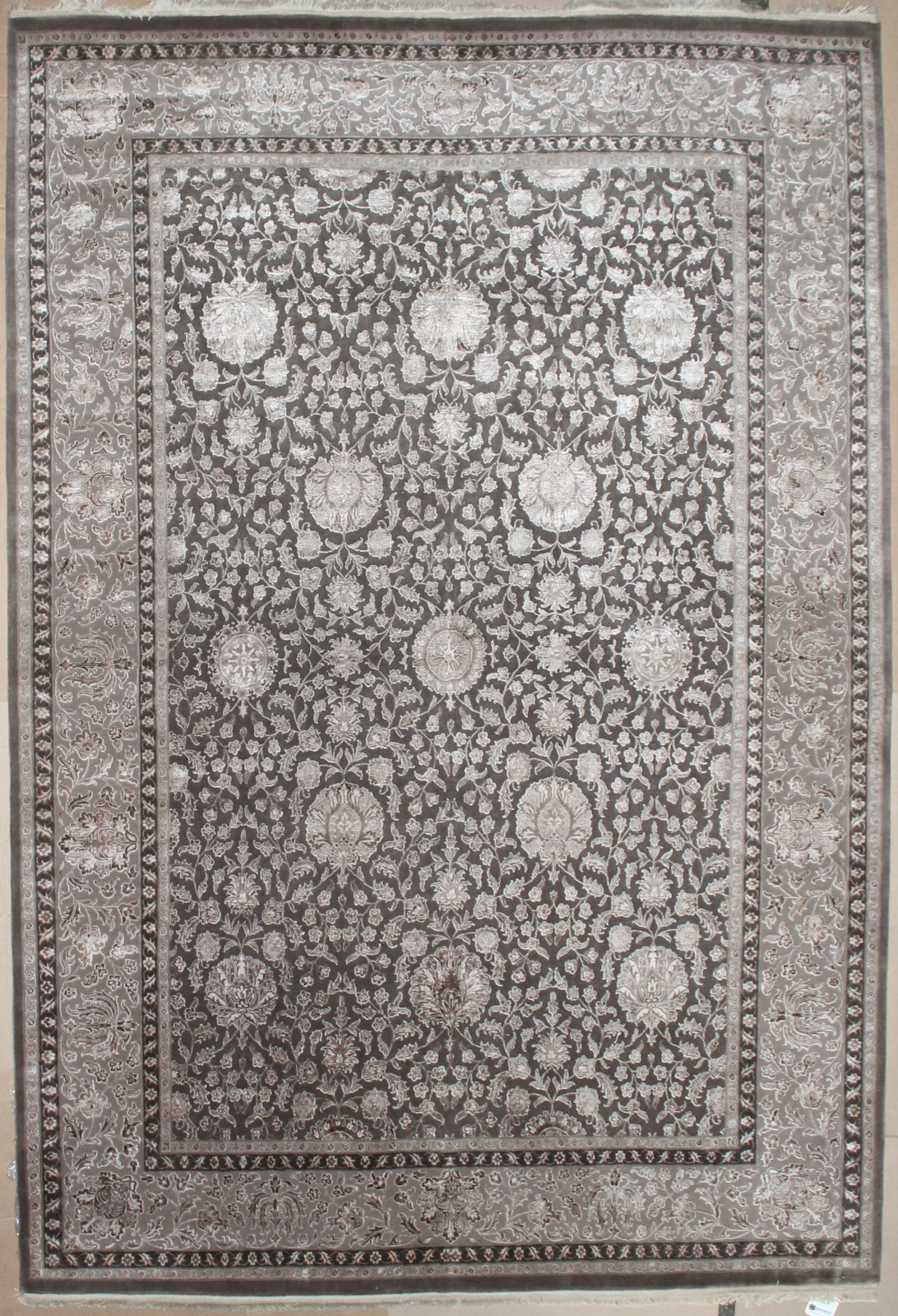Индия шерсть шелк 14x14 - 798A - GREY / SMOKE