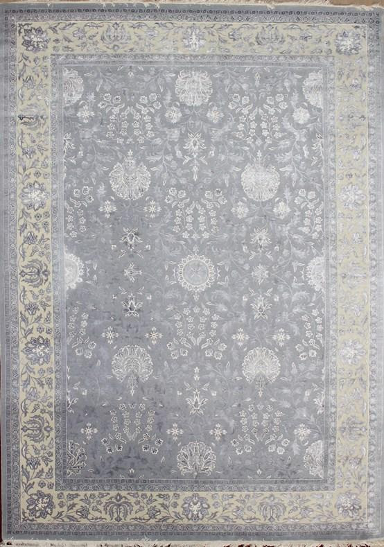 Индия шерсть шелк 14x14 - 798A - LILAC / IVORY