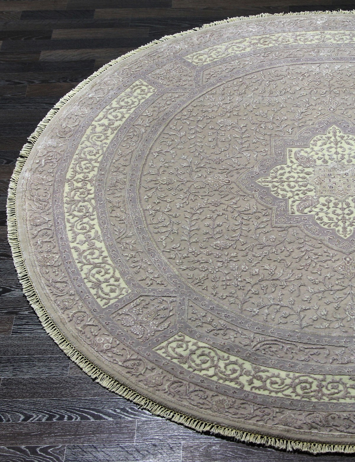 Индия шерсть шелк 14x14 - 867 - LR.PURPLE / IVORY