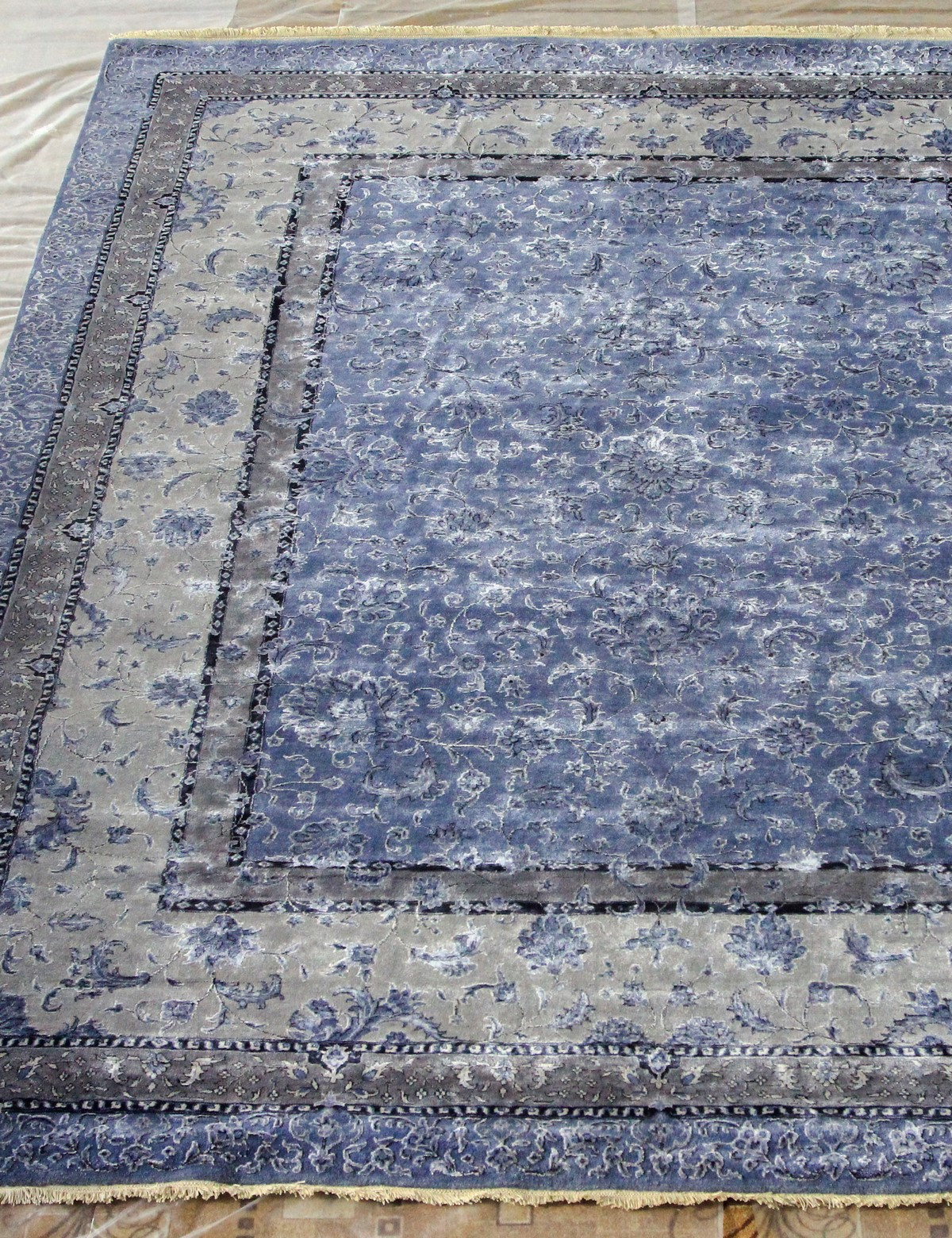 Индия шерсть шелк 14x14 - 871 - PERSION/BLUE