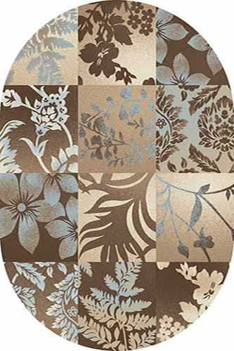 MEGA CARVING - d279 - BROWN-L.BLUE