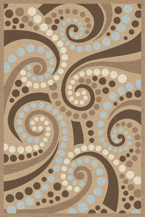 MEGA CARVING - d283 - BEIGE-BROWN