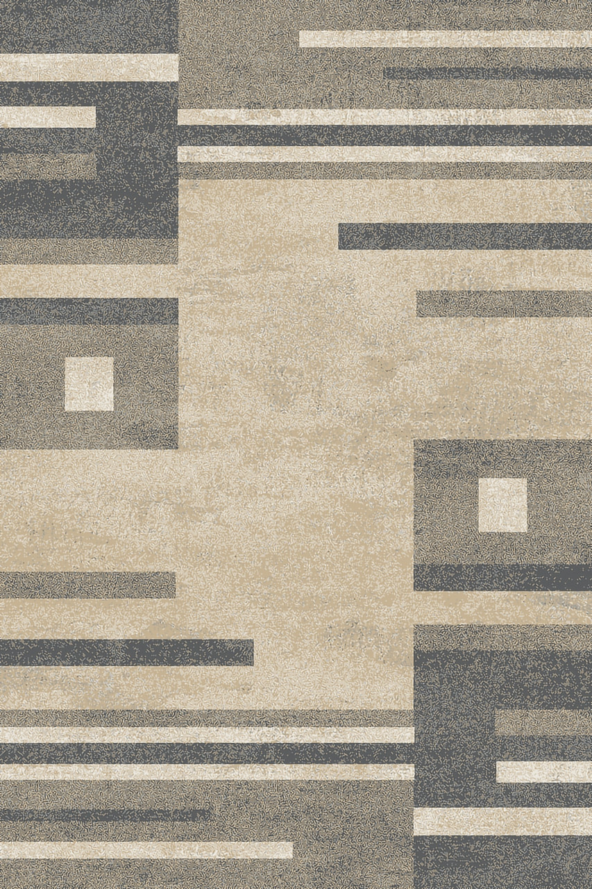 MELANGE - D842 - BEIGE-BLACK