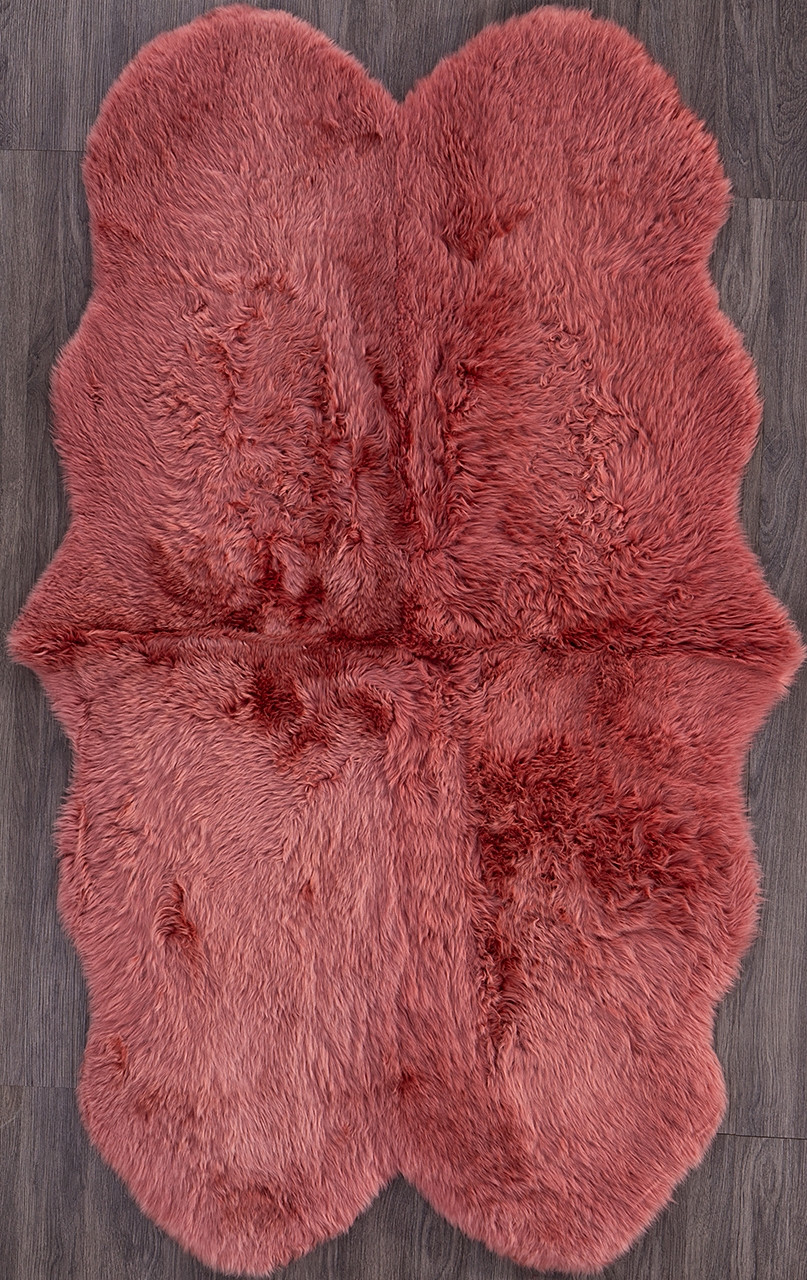 Овчина Sheepskin - Sheepskin 95x190 - коралловый