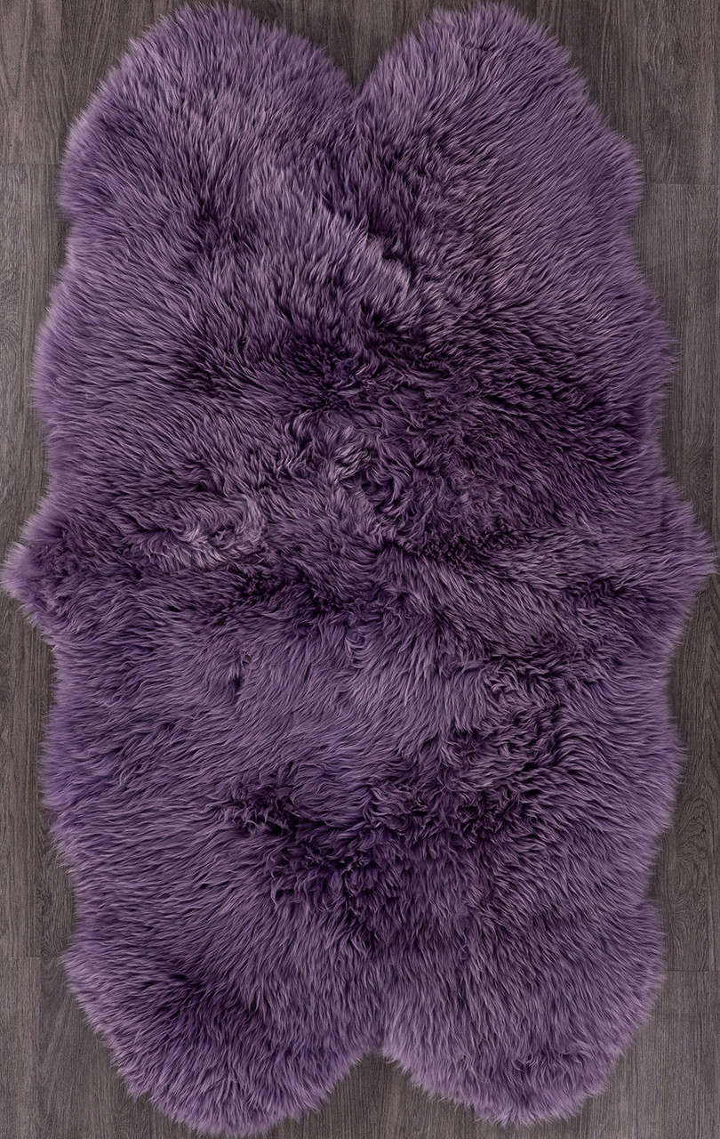 Овчина Sheepskin - Sheepskin 95x190 - лиловый