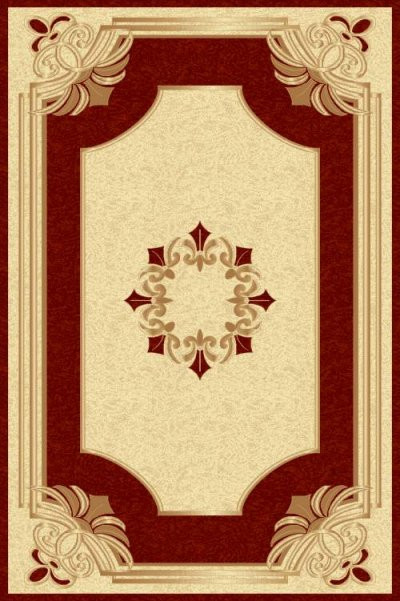 PACIFIC CARVING - 0058 - CREAM / BORDEAUX