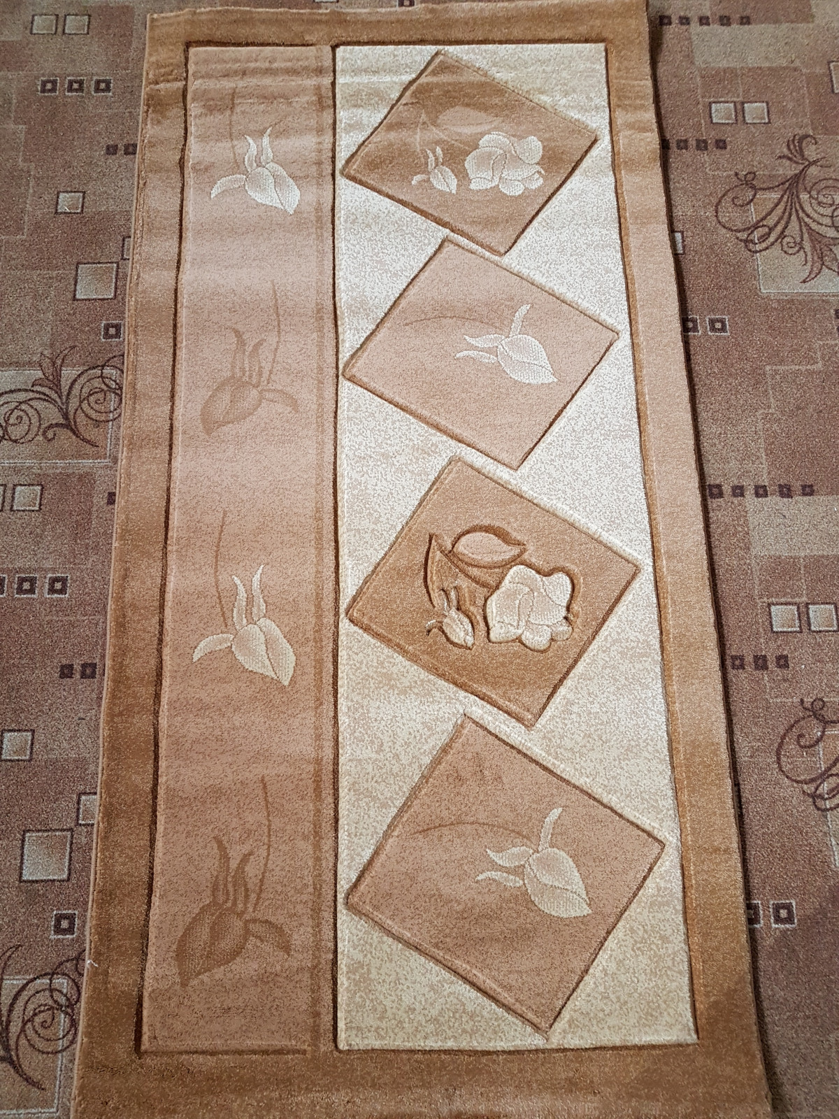 PACIFIC CARVING - 0059 - CREAM / D.BEIGE