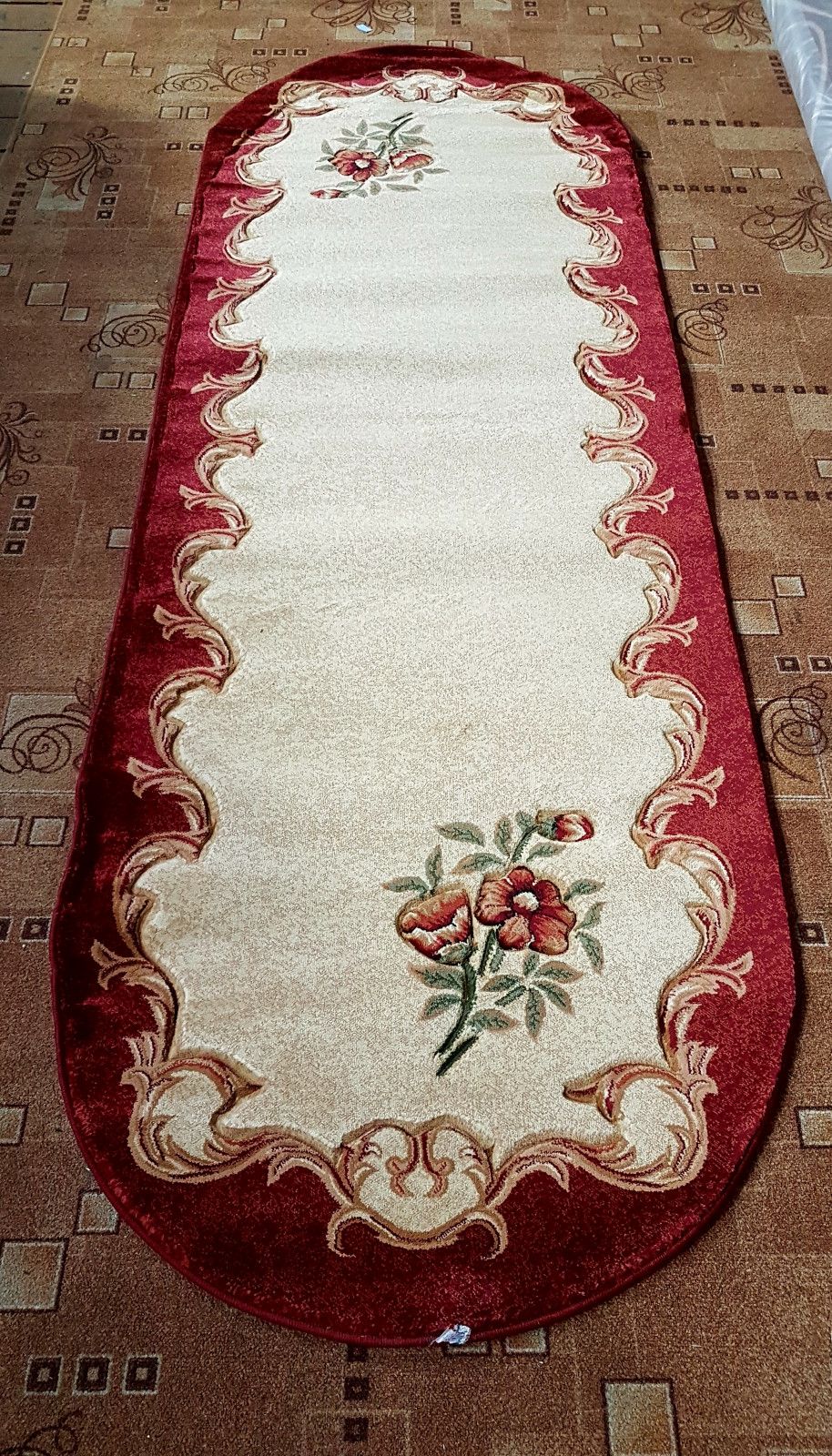 PACIFIC CARVING - 0250 - CREAM / BORDEAUX
