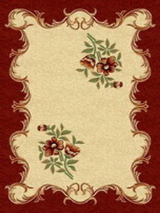 PACIFIC CARVING - 0250 - CREAM/BORDEAUX