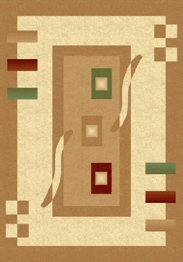 PACIFIC CARVING - 0287A - CREAM / D.BEIGE