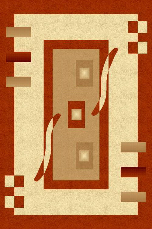 PACIFIC CARVING - 0287A - CREAM / RED