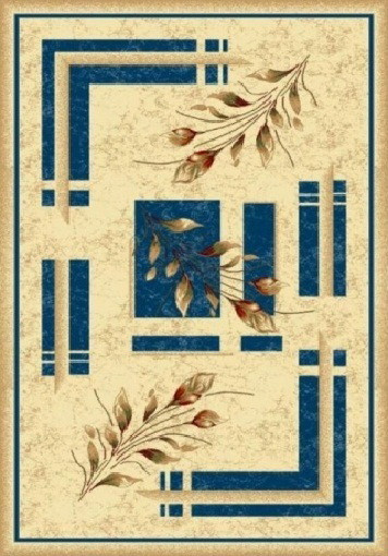 PACIFIC CARVING - 0301A - CREAM / NAVY