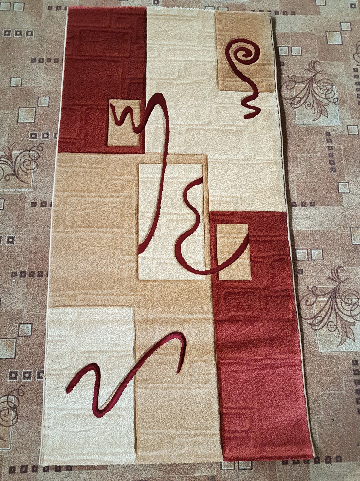 PACIFIC CARVING - 0411 - CREAM / RED