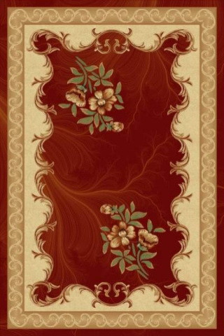 PACIFIC CARVING - 0514A - RED / CREAM