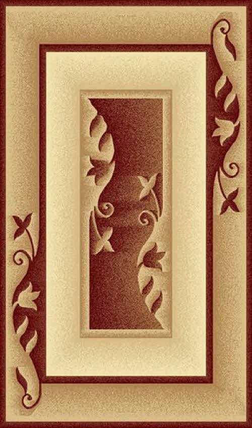 PACIFIC CARVING - 277 - BORDEAUX/BEIGE