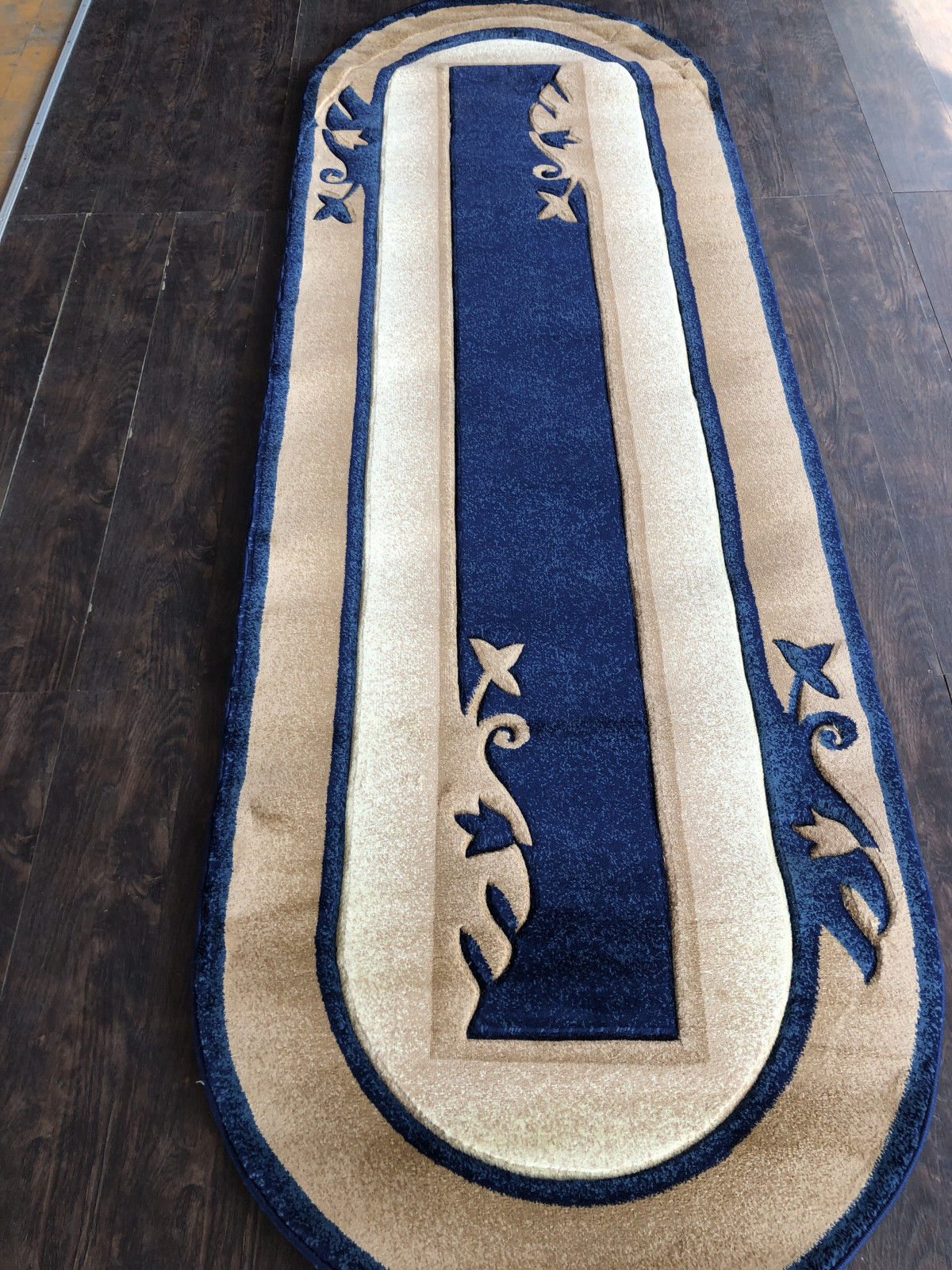 PACIFIC CARVING - 277 - NAVY / CREAM