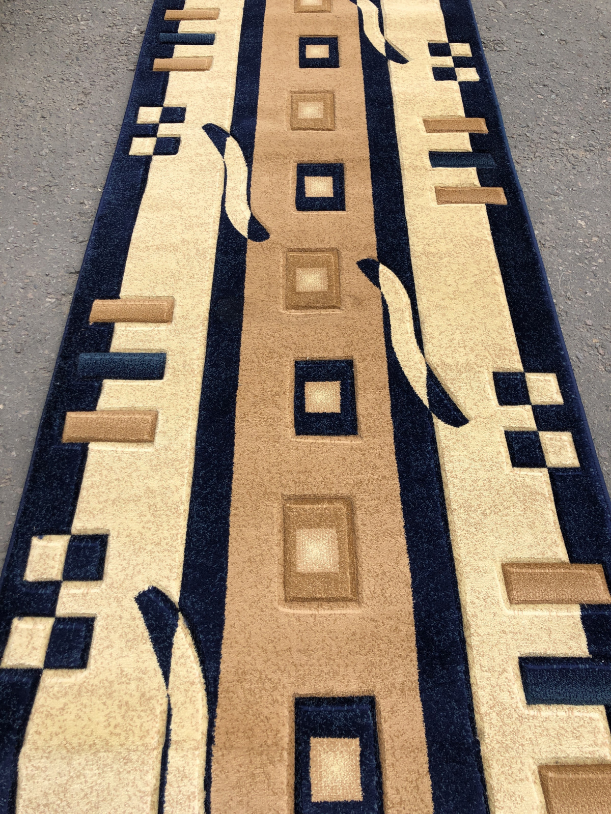 PACIFIC CARVING - 287 - CREAM / NAVY