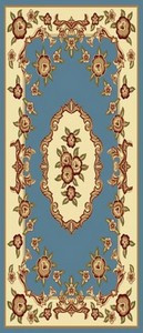 PACIFIC CARVING - 37 - BLUE/CREAM