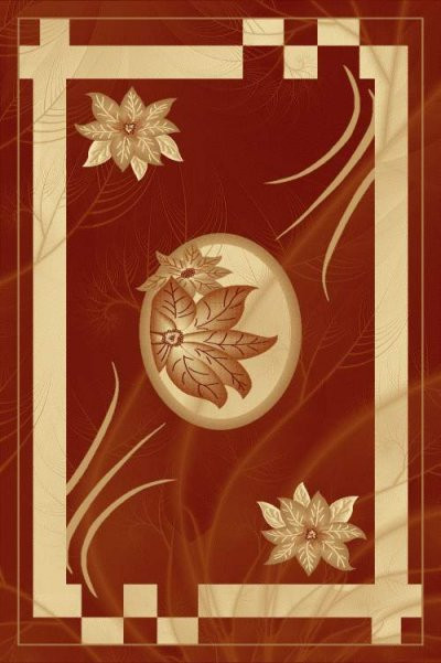 PACIFIC CARVING - 417 - BORDEAUX/CREAM