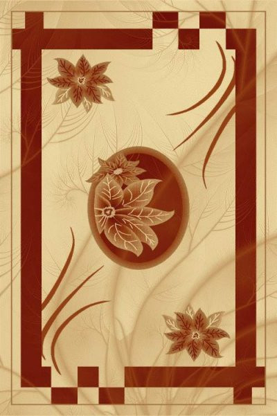 PACIFIC CARVING - 417 - CREAM/BORDO