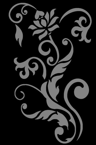 PACIFIC CARVING - 545 - BLACK / GRAY