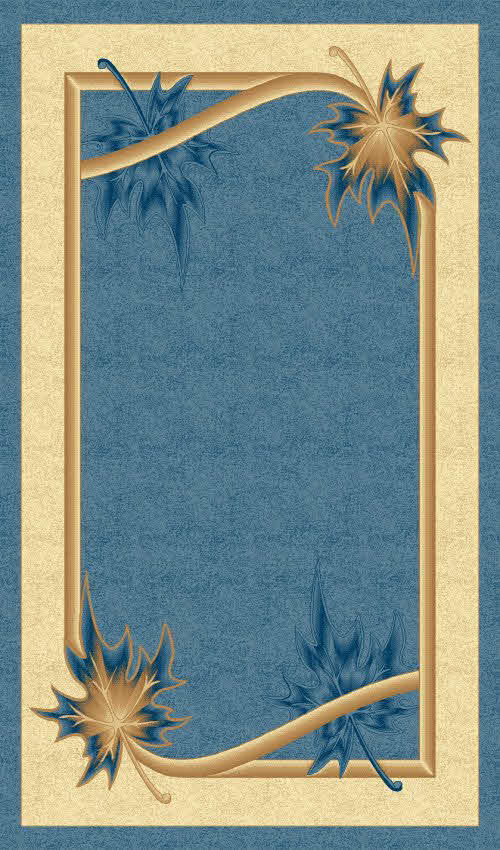 PACIFIC CARVING - 549 - BLUE / CREAM