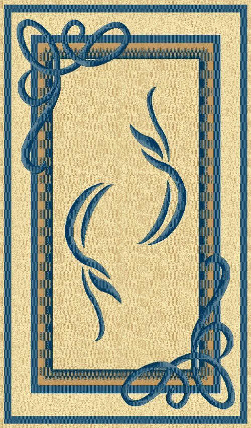 PACIFIC CARVING - 94 - CREAM/NAVY